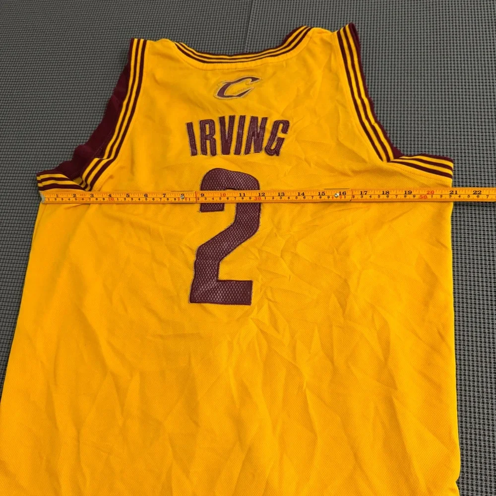 Adidas Kyrie Irving 2 Cavaliers Gold Swingman Jersey Mens Medium +2